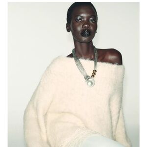 Zara Silver and Gold Statement Necklace